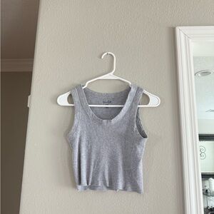 Brandy Melville Gray Crop Tank Top